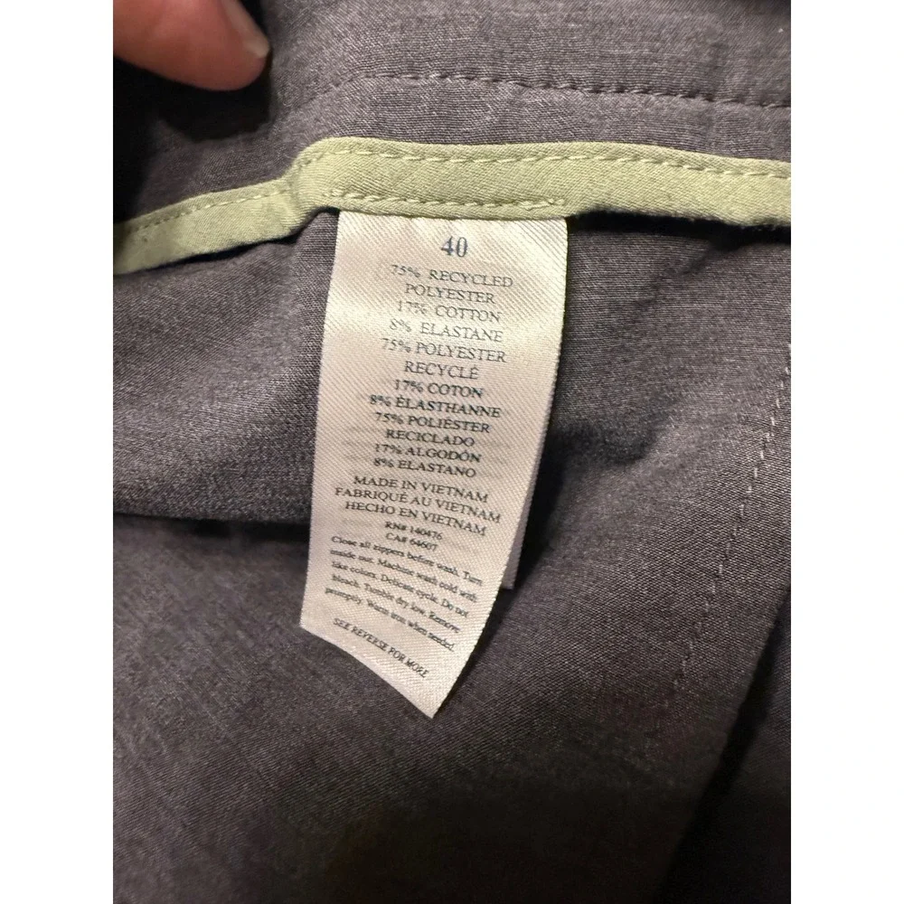 Faherty All Day Shorts Mens 40 Charcoal Gray Heather Hybrid Stretch MSC0013